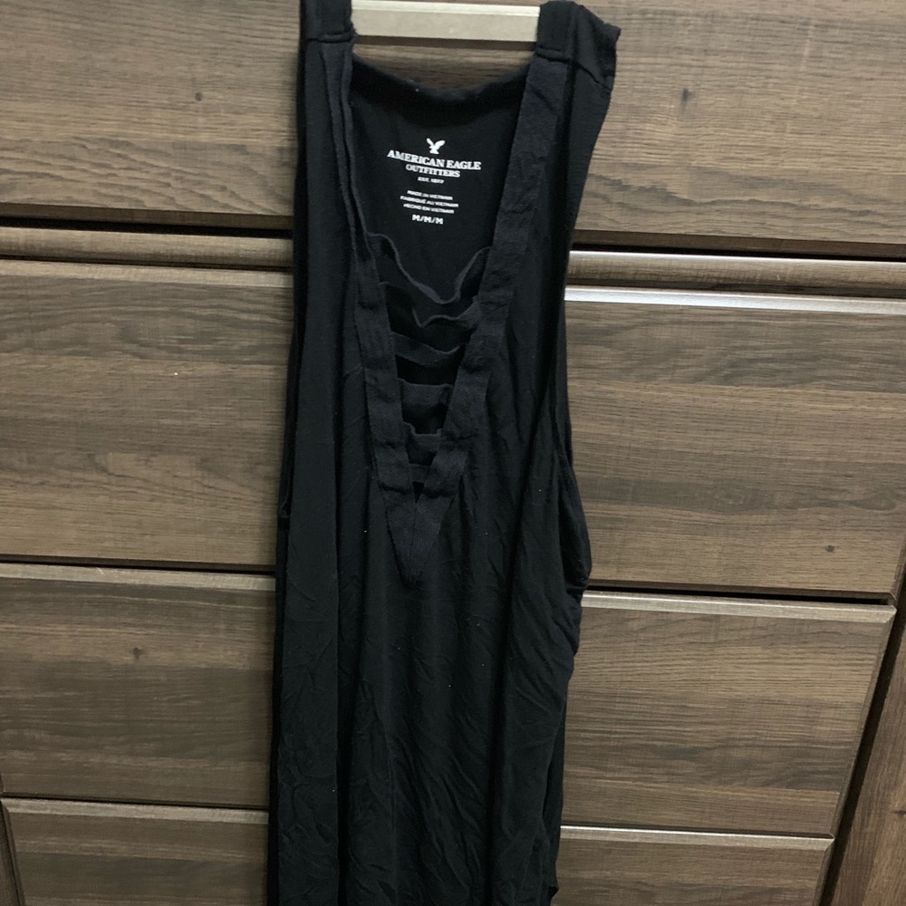 Black tank top